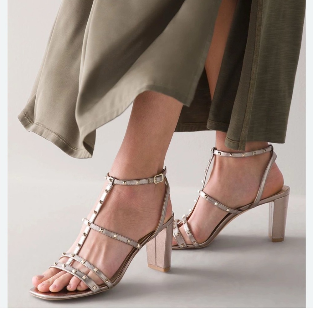 Women's Silver Strappy Sandals